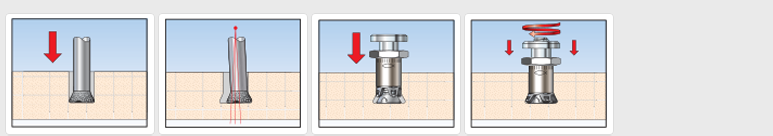 鎖扣式背栓 FZP-II-VS鉆孔及安裝